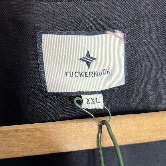 Tuckernuck Leighton Midi Dress Sleeveless Linen Blend Black Mandarin Collar XXL - Picture 4 of 17